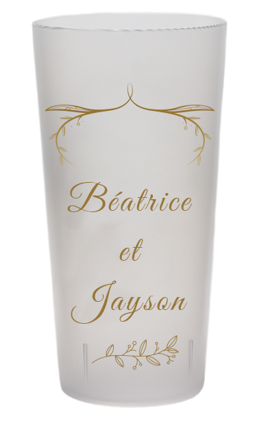 Personalized Wedding Cup - Reusable Ecocup - Guest Gift