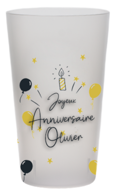 Gobelet anniversaire personnalisés - Make Your Cup