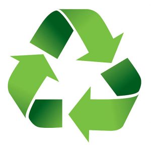 Logo de recyclage vert